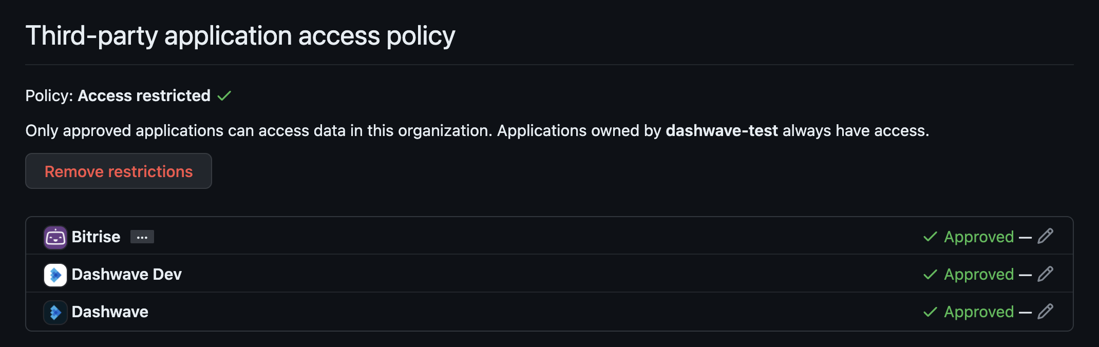 Github Setting Oauth Application Policy